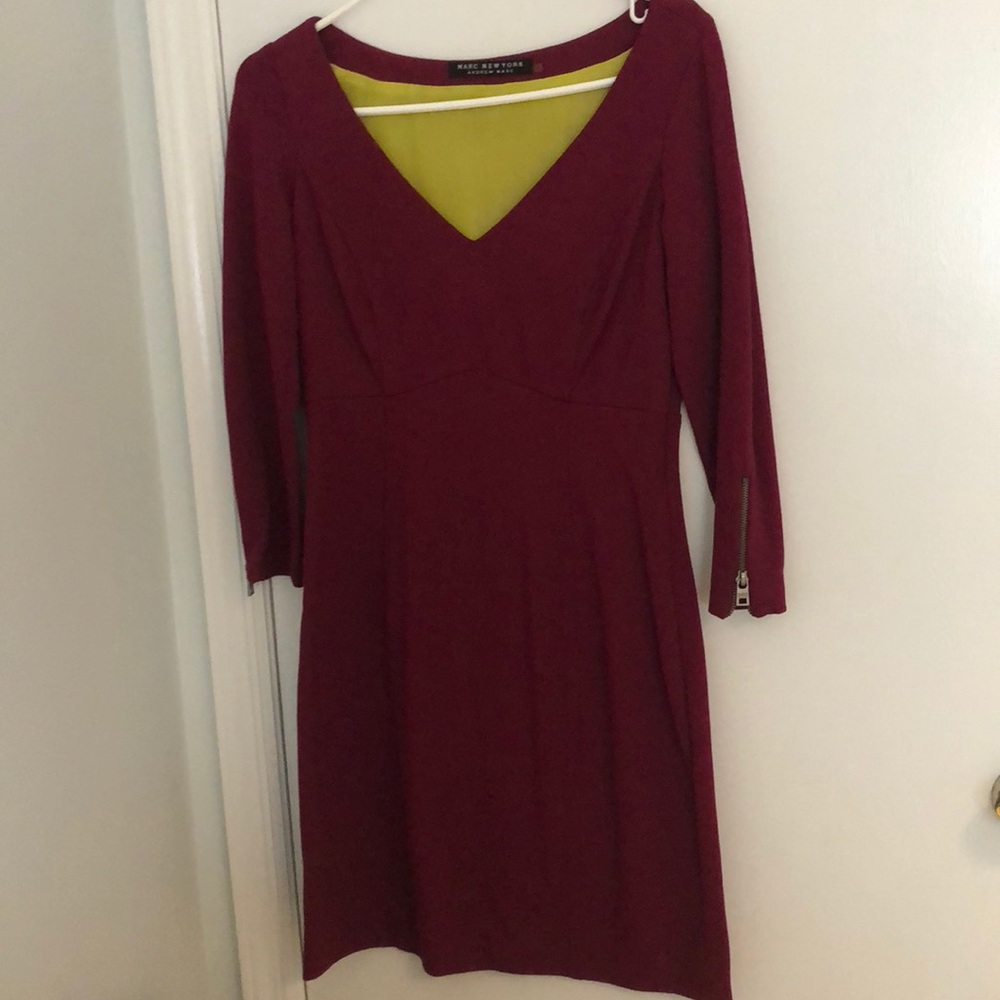 Beautiful burgundy dress, perfect for fall/winter